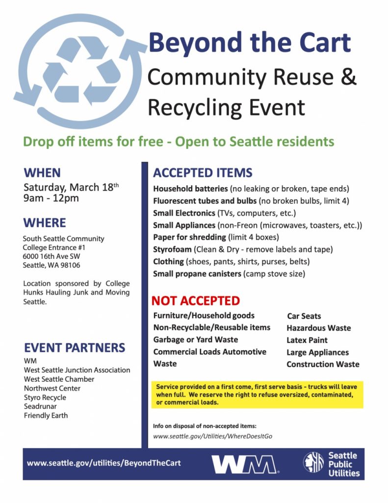 West Seattle Blog… West Seattle recycle, reuse, shredding event
