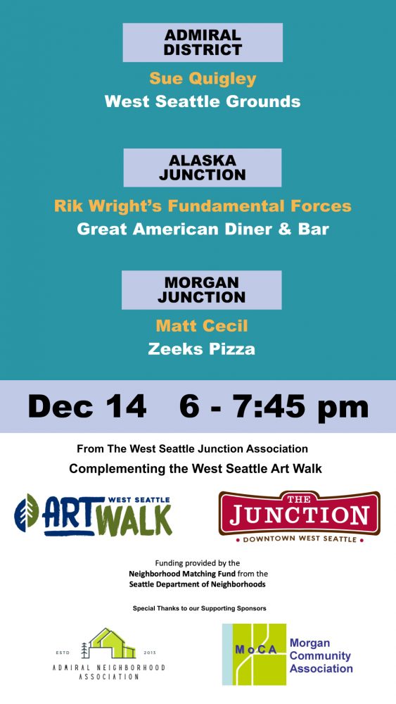 West Seattle Blog… The Art of Music, three performances during