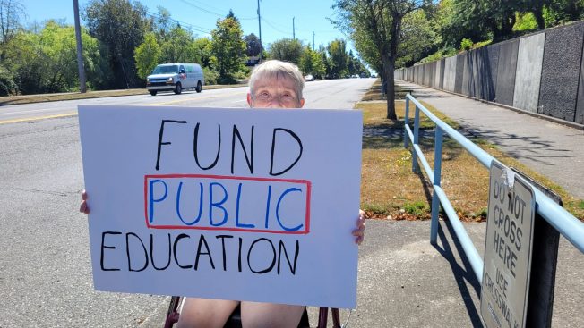 ‘Mondays with Marjorie’ brings company to lone vigil-keeper outside The Mount