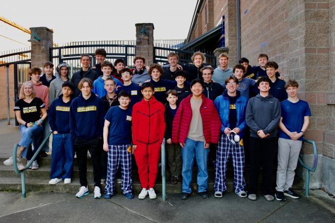 CONGRATULATIONS! West Seattle HS swimmers on the way to state, after district success
