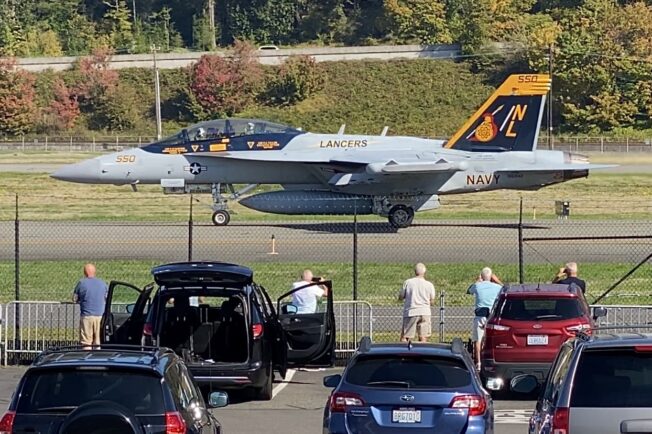 PHOTOS: About that Navy-jet flyover