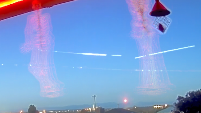 SEEN OVER WEST SEATTLE: Early evening sky flash